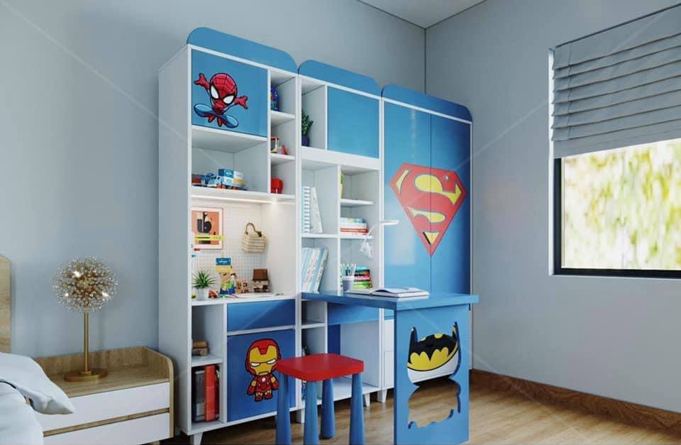 Bộ Batman - Góc học tập 3 in 1 cho bé trai