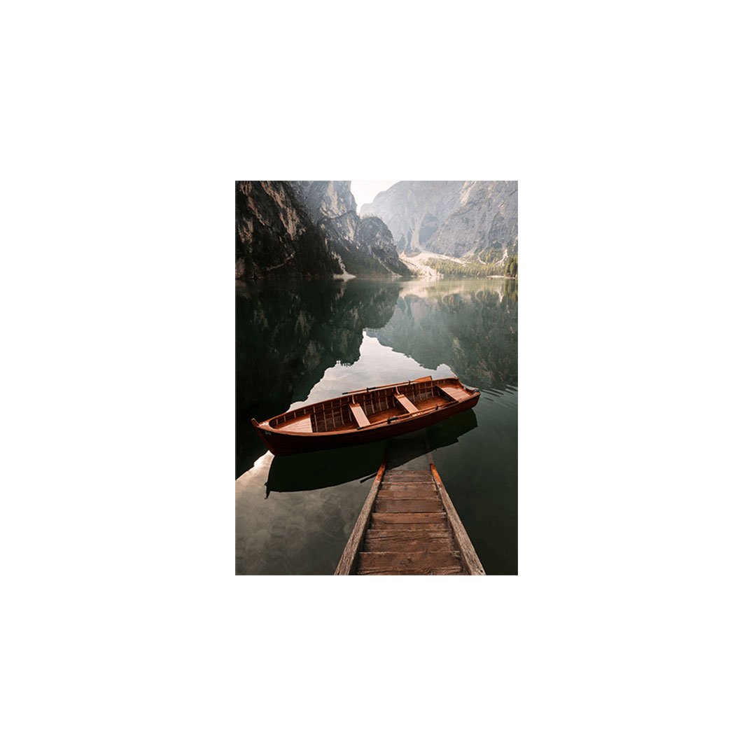 Tranh metal print Lago di Braies