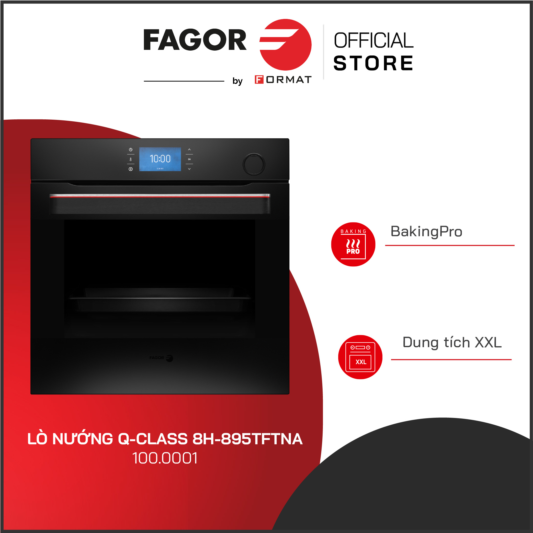 Lò nướng hấp kết hợp Q-class FAGOR 8H-895TFTNA (100.0001)