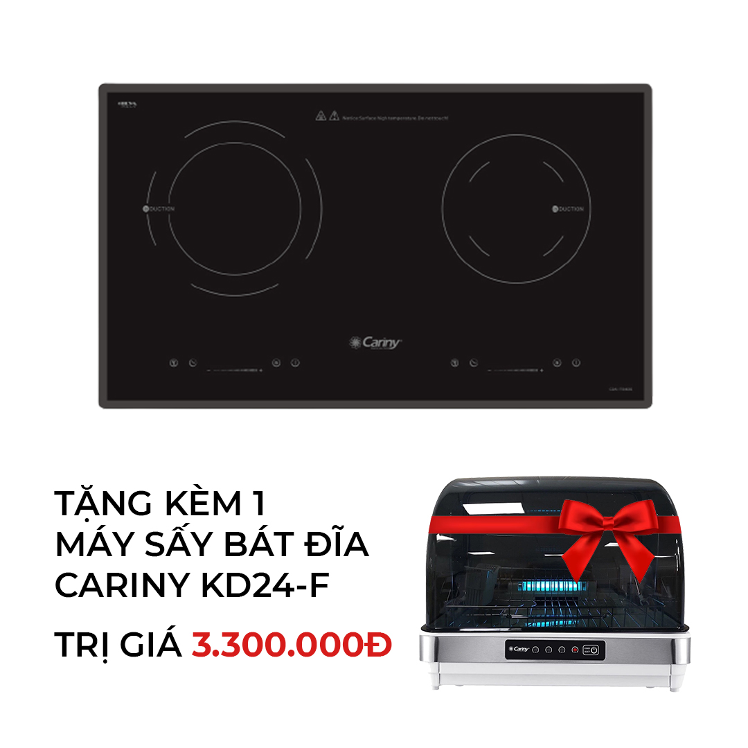 Bếp từ Cariny C2AI-ITS462S tặng kèm 01 máy sấy bát đĩa Cariny KD24-F