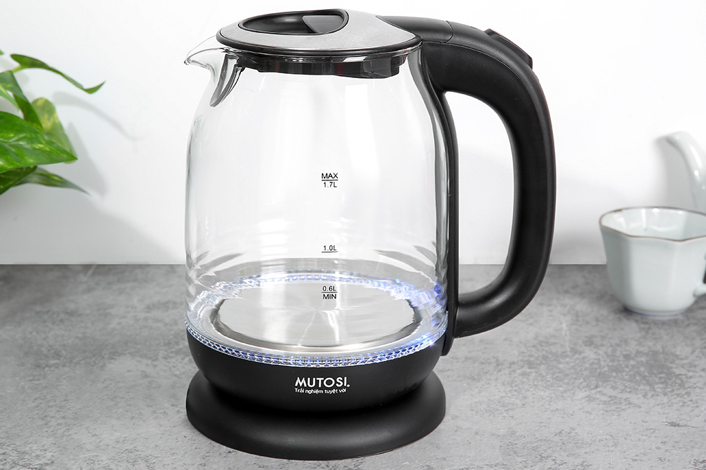 Ấm siêu tốc Mutosi MK-16 (Đen)