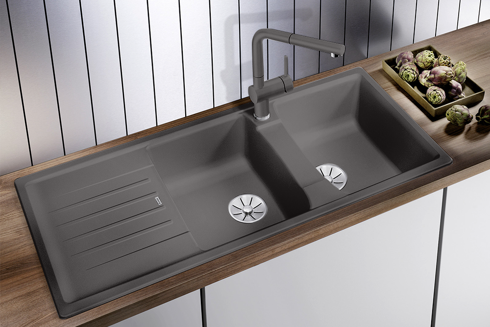 Chậu Rửa Bát Blanco LEXA 8S Rock Grey