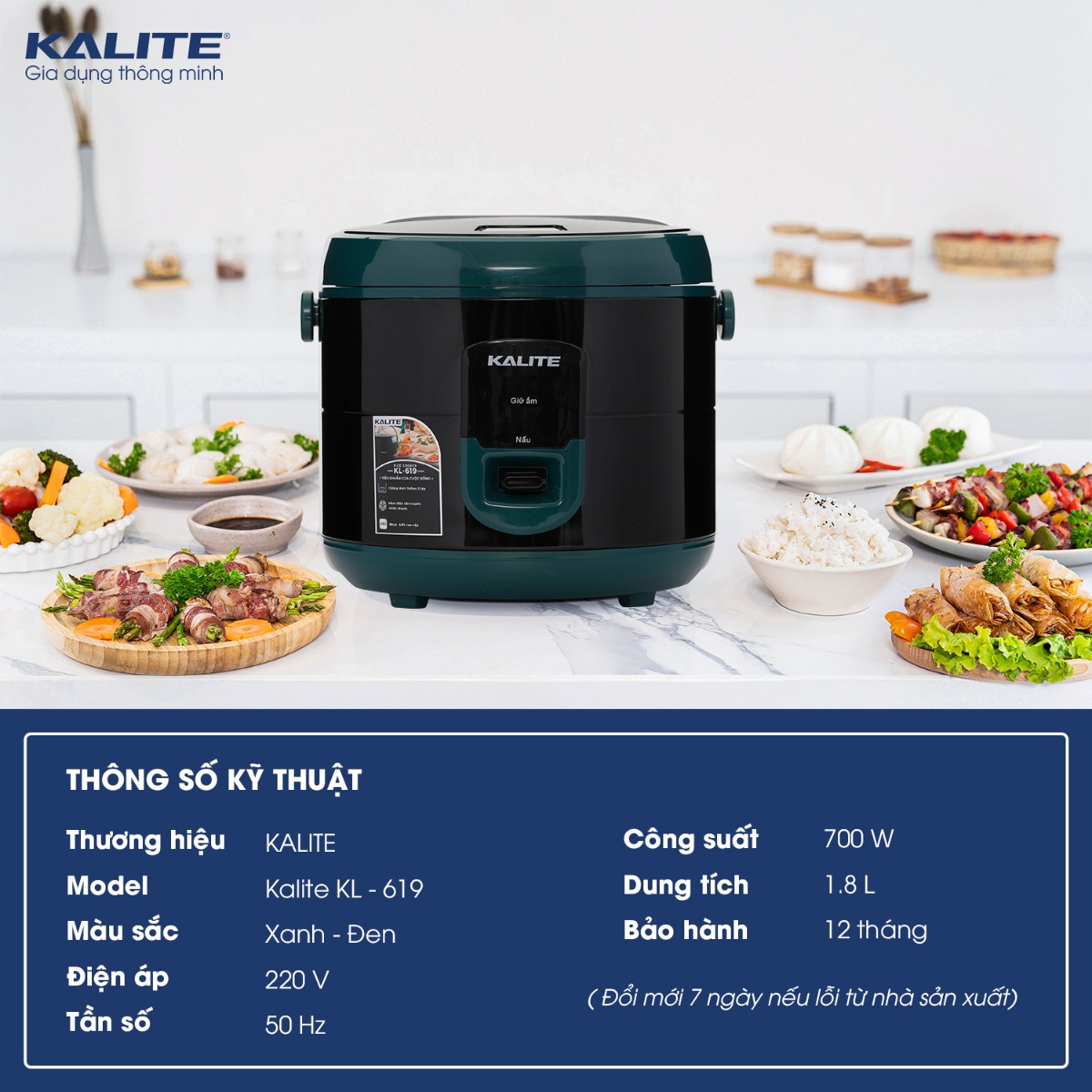 Nồi Cơm Điện Kalite KL-619
