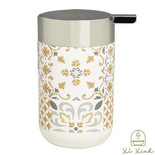 Chai nước rửa tay mạ điện in hình 8034-Y - phong cách dân tộc