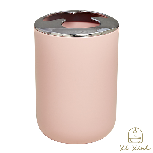 Cốc đựng bàn chải đánh răng màu trơn - Hồng nhạt JS-8033