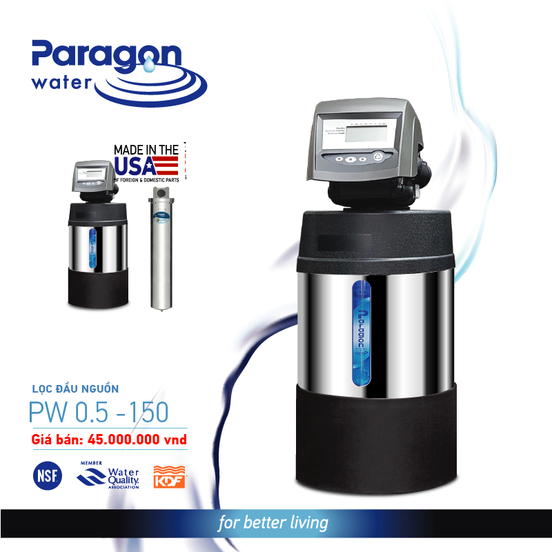 Máy lọc nước nước đầu nguồn công suất 1.0m3/h thương hiệu Paragon Water