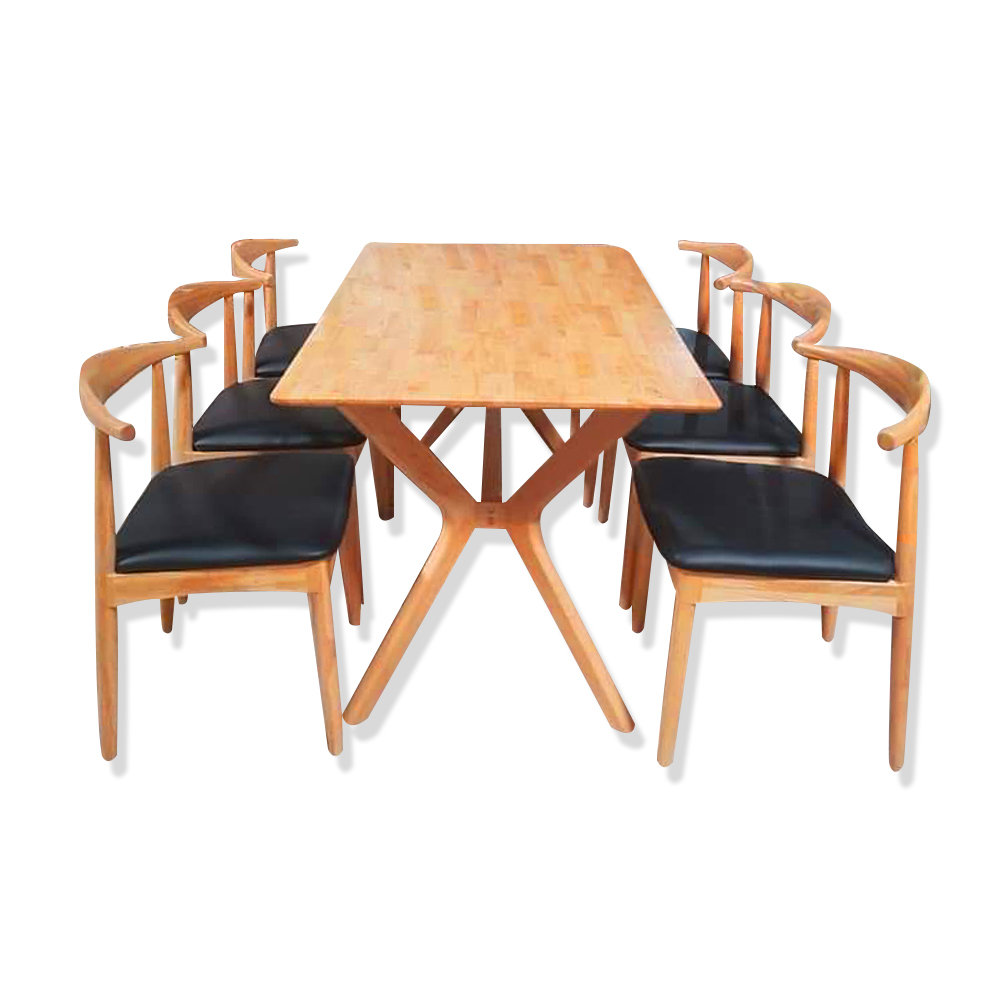 Bộ bàn ăn Mondrian 4-6-8 ghế Bull