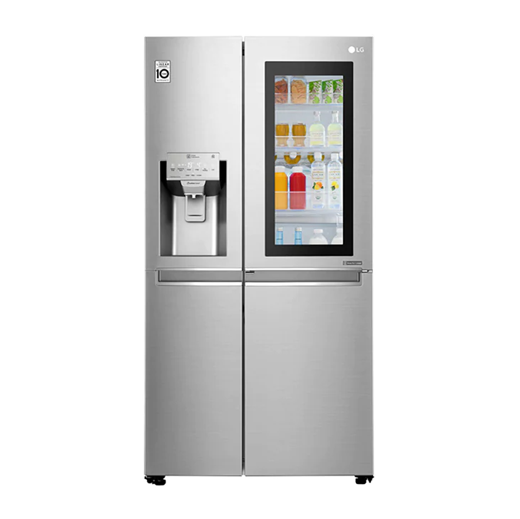 LG Instaview Door-In-Door™ 668L Tủ lạnh Inverter Side by side (Bạc)