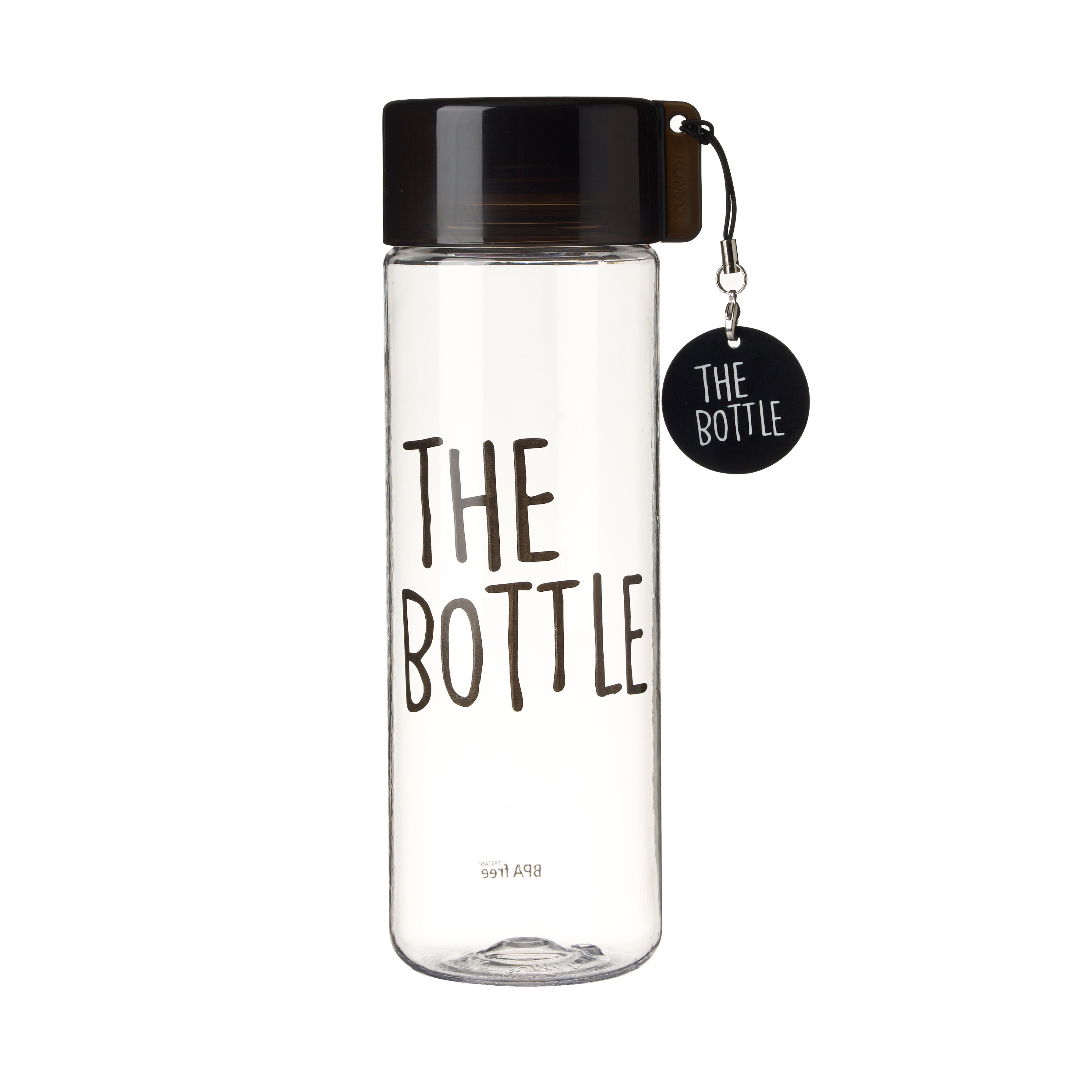 Bình nước nhựa rỗng Komax The Bottle (đen) 550ml - 20487