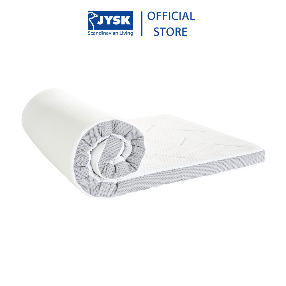 Đệm mỏng mút hoạt tính | JYSK Wellpur T65 | R160xD200xC8cm
