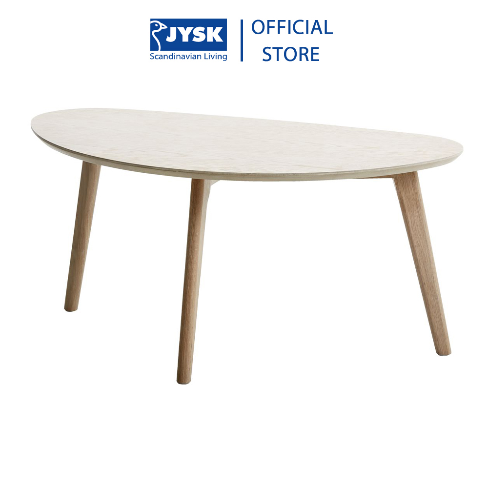 Bàn cafe | JYSK Lejre | gỗ công nghiệp veneer sồi/gỗ sồi | màu sồi | D85xR48xC40cm