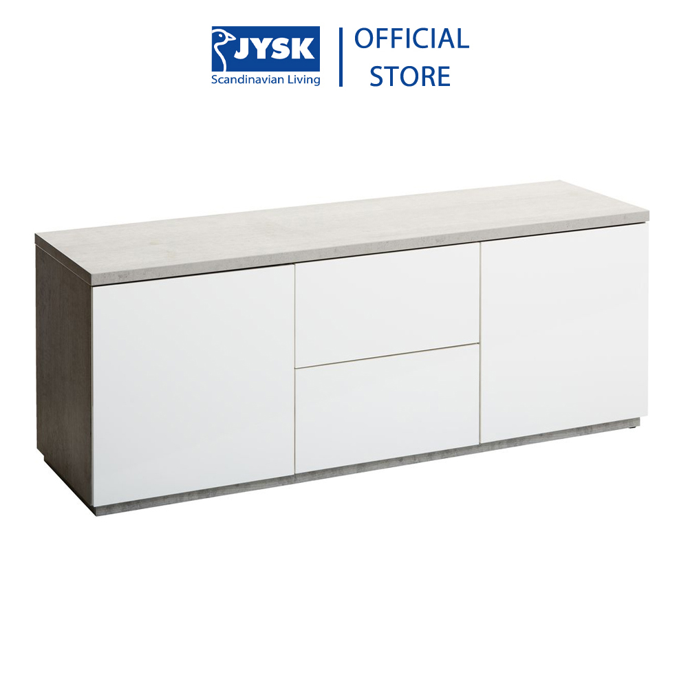 Kệ TV | JYSK Jernved | gỗ công nghiệp | trắng/xám | R150xS45xC45cm