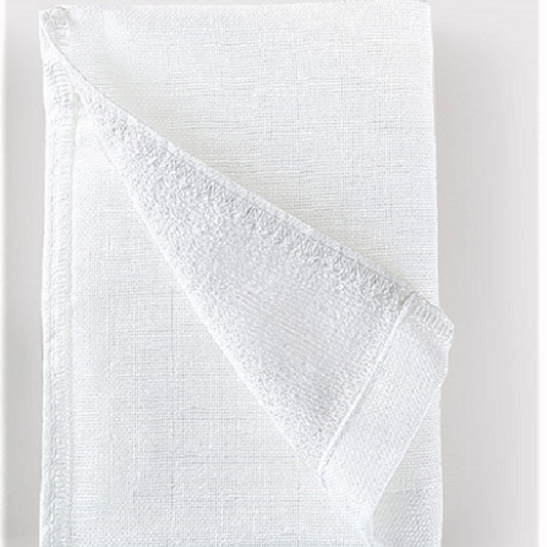 Khăn tắm cotton Homnhouse cao cấp, 2 mặt, vải dạng gạc mềm nhẹ, 70x140cm, màu trắng