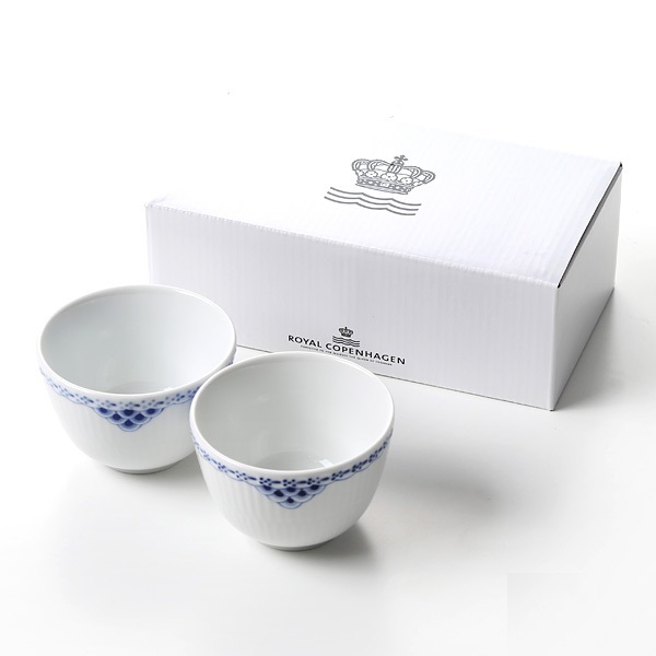 Bộ 2 chén/tách trà Royal Copenhagen, họa tiết Princess, dung tích 150ml, chất liệu sứ