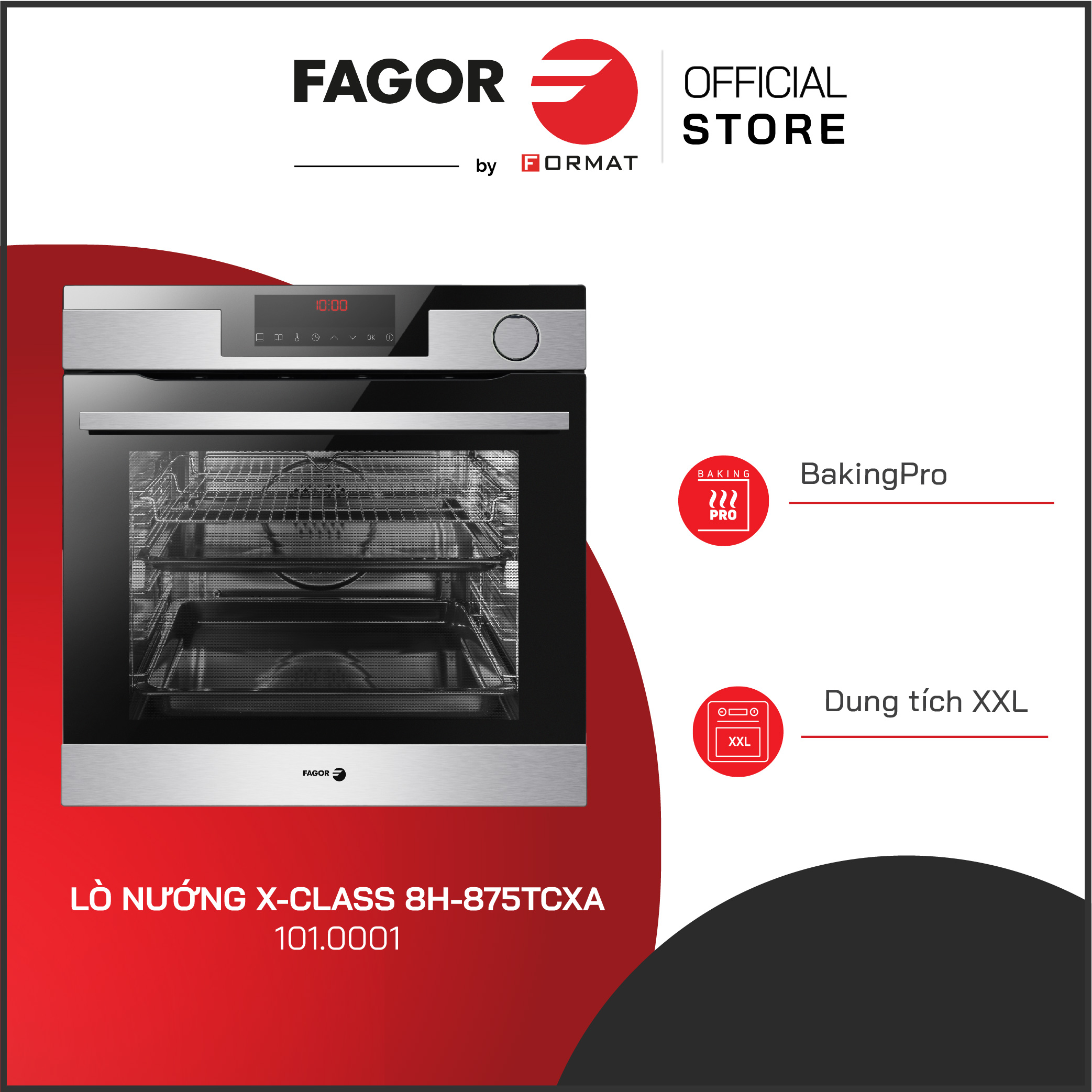 Lò nướng hấp kết hợp X-class FAGOR 8H-875TCXA (101.0001)