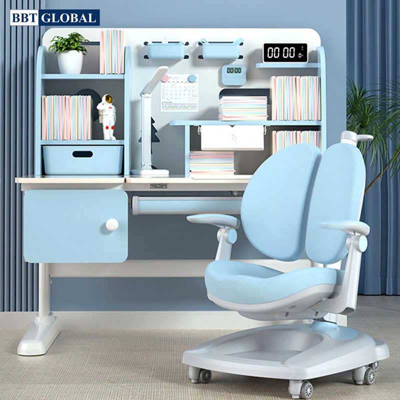 Bàn học thông minh chống gù chống cận BBT GLOBAL dài 120cm BB203-120 (Xanh) 
