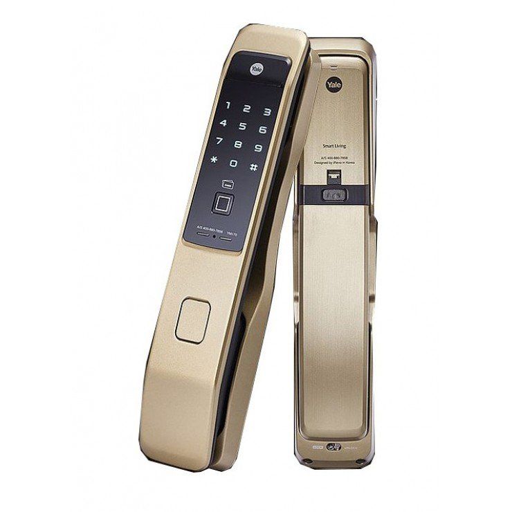 View - Khóa điện tử YALE YMI70A_BS70RG Push & Pull Backset 70mm