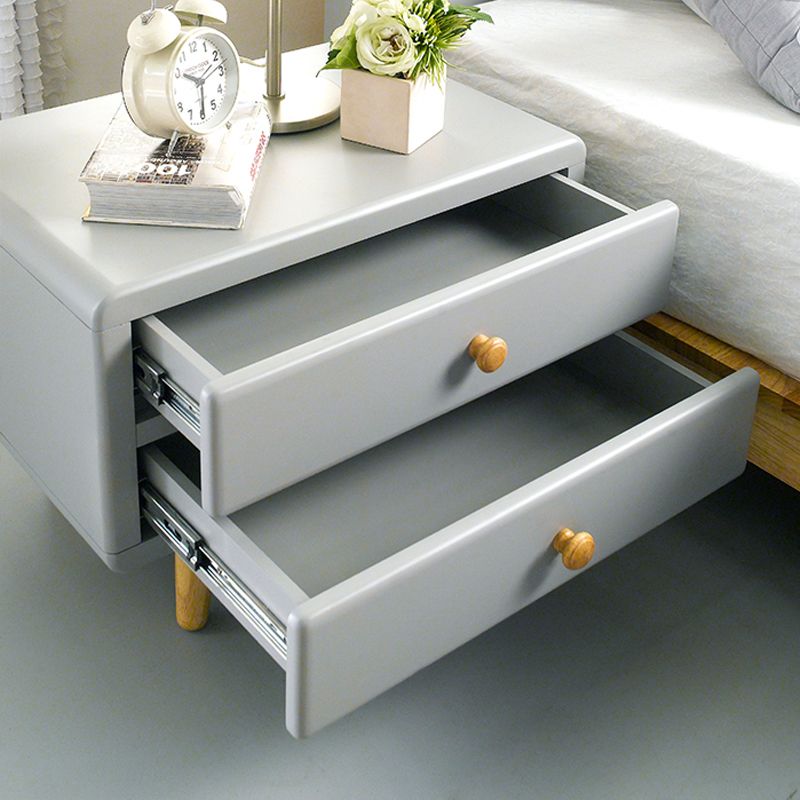 Tủ đầu giường 2 ngăn kéo Rora - Grey