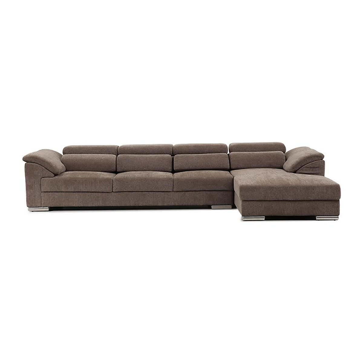 Sofa góc trái L-Concept Juno Sofa 3,36 x 1,76 m (Nâu xám)