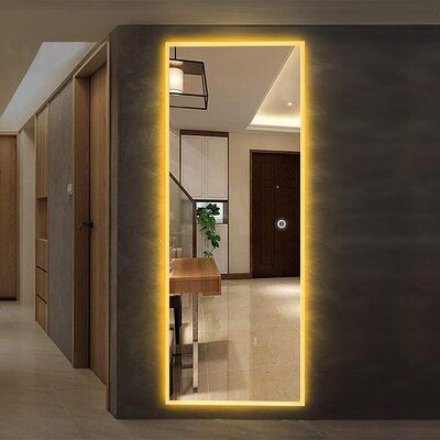 Gương soi toàn thân LED Vàng Tràn Viền 500x1500