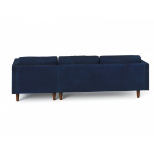 Sofa Góc Vivacph Nhung Xanh Navy Copenhagen
