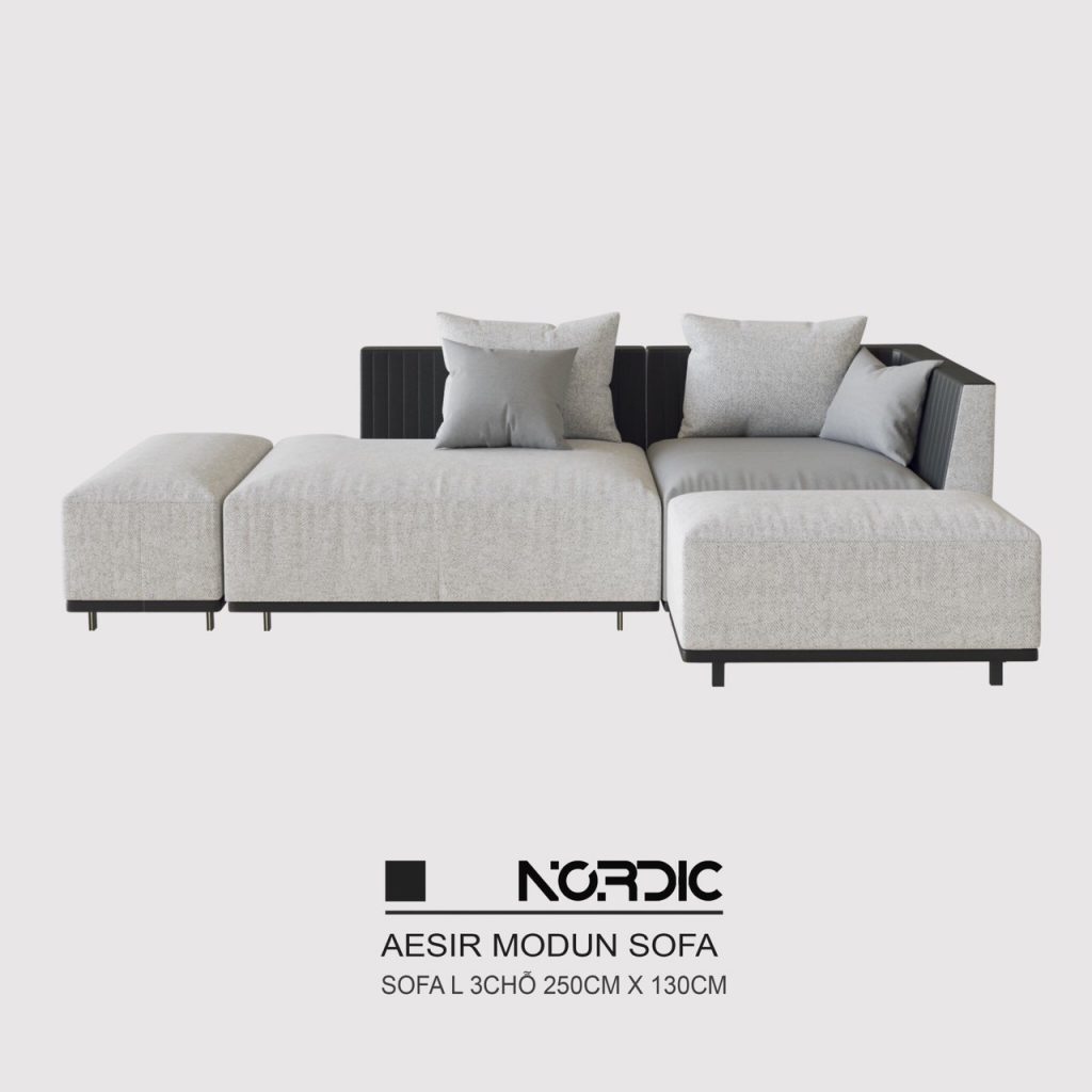 Sofa Aesir L 3 chỗ 2m5 bản Vip