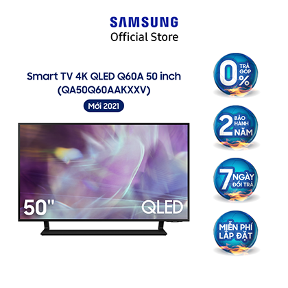Smart Tivi Samsung 50 Inch QLED 4K QA50Q60AAKXXV - Model 2021 - Miễn phí lắp đặt