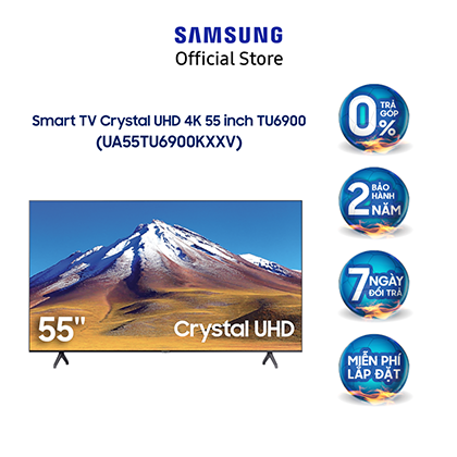 Smart Tivi Samsung Crystal UHD 4K 55 inch UA55TU6900KXXV - Model 2020 - Miễn phí lắp đặt
