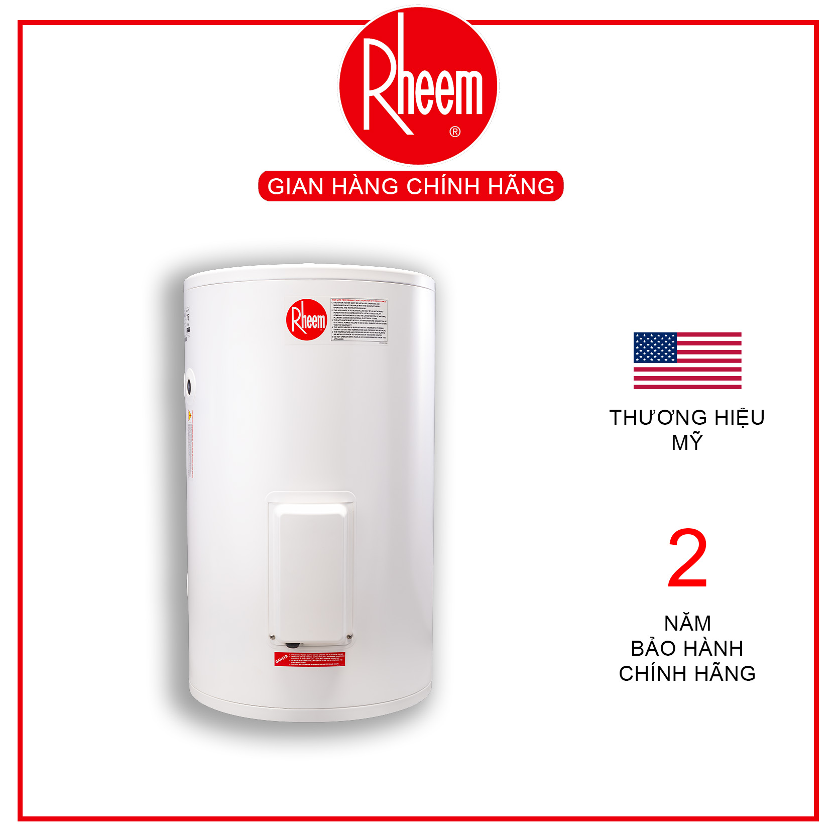 Bình nước nóng gián tiếp Rheem Mekong dòng V