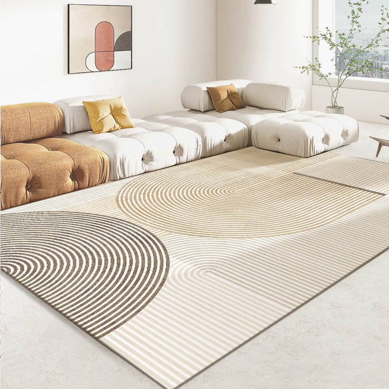 Thảm trải sàn họa tiết Bắc Âu Ghome TS23M1C Vân tròn (160x230) 